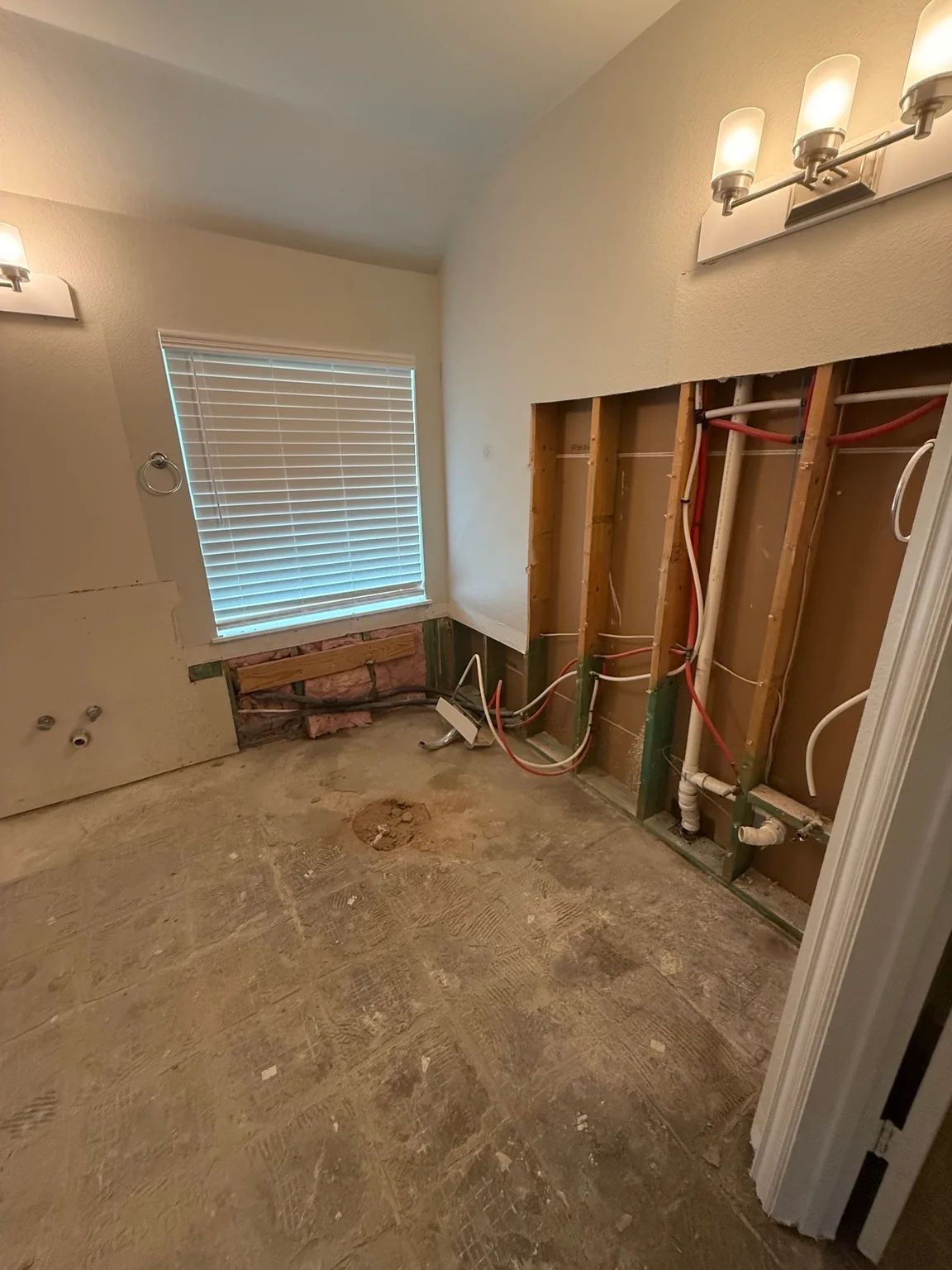 Bathroom Remodeling: Before — demolition stage